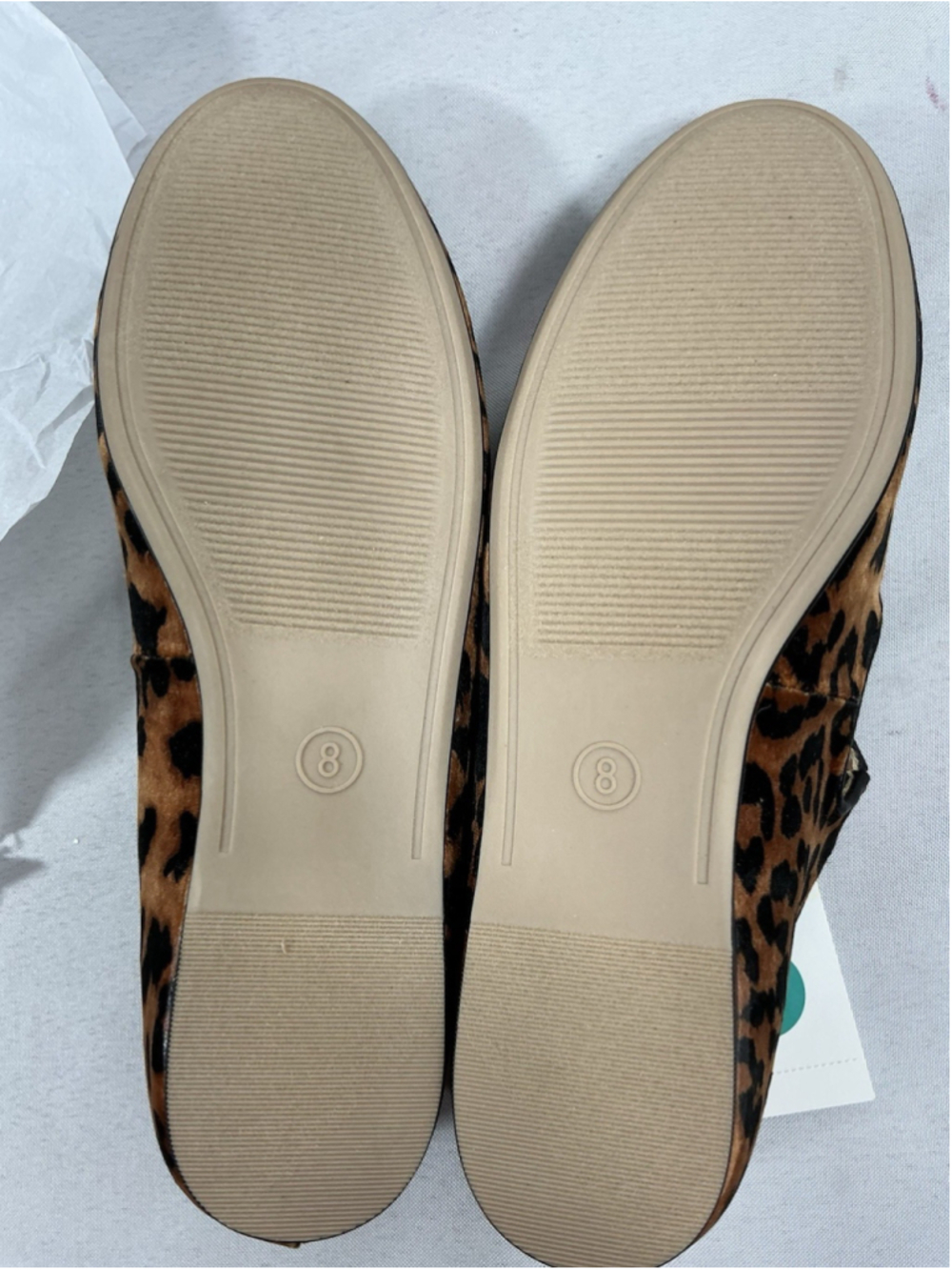 Womans New In Box A New Day Tamsin Leopard Print Mary Jane Flats 8 - Picture 5 of 7